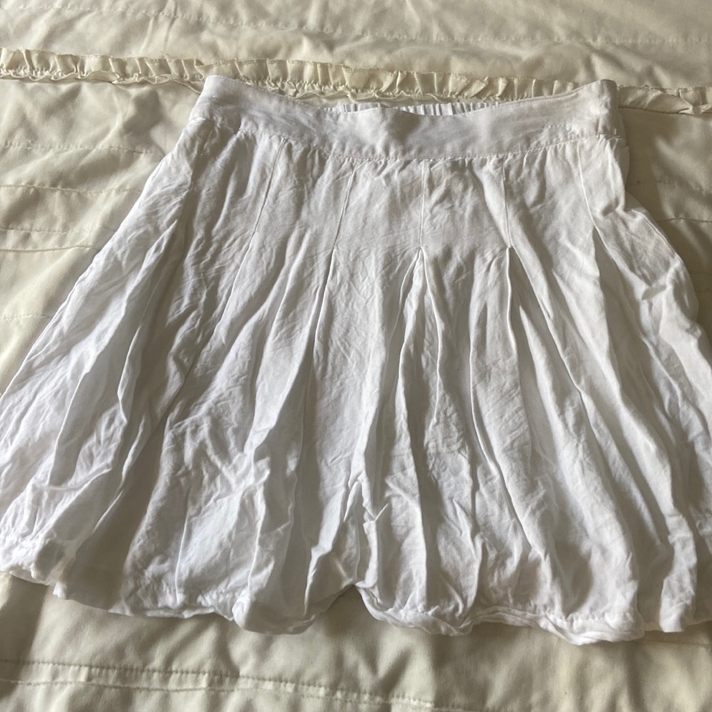Sim and Sam White PleatedTennis skirt